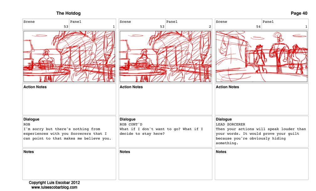 Storyboard page 40