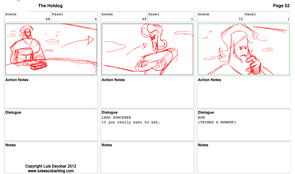 Storyboard rough 52 Storyboard rough 52