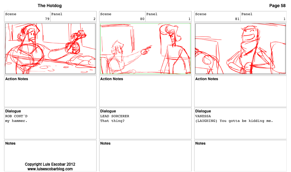 Storyboard rough 58 Storyboard rough 58