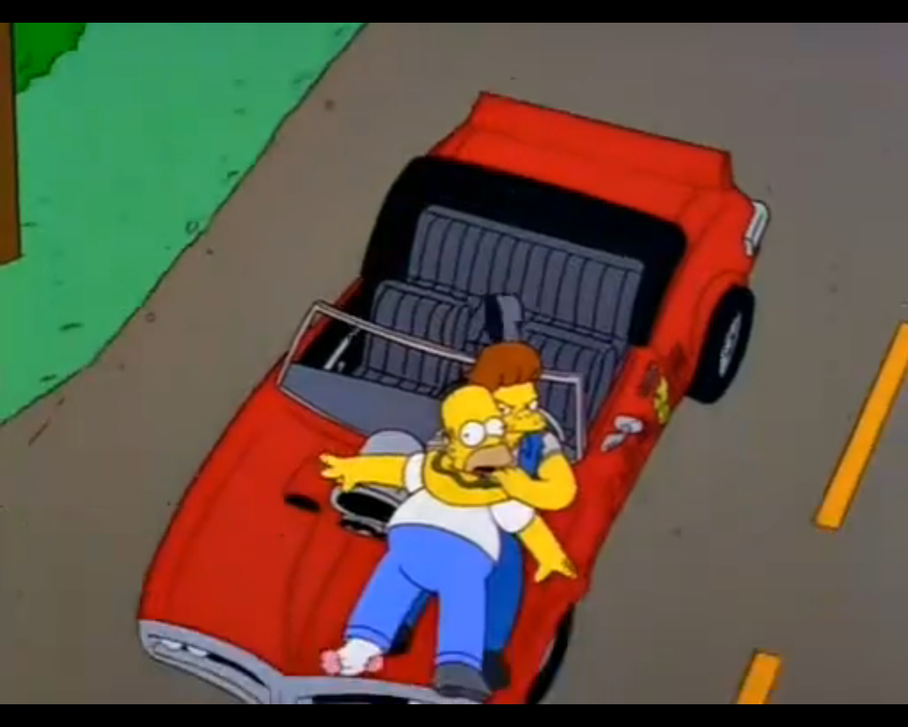 Realty bites Snake choking Homer